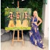 Big Oil Painting on canvas "Dancing Tahitian Women", modern Painting, exotic themes