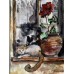 Buy watercolor painting cat and flowers Buy watercolor painting cat and flowers