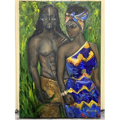 African Couple – Symbol of Unity and Harmony by Marina Stognieva
