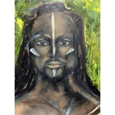 African Couple – Original Oil Painting on Canvas, 70×100 cm