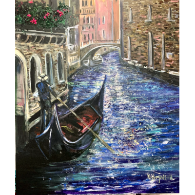 Venice, Grand Canal - original painting by Ukrainian artist Marina Stognieva