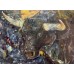 buy oil painting - a girl galloping on a bull along the star trek