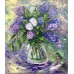  “Lilacs and Sparrows” - original lilac bouquet painting, oil on canvas, 70×80 cm