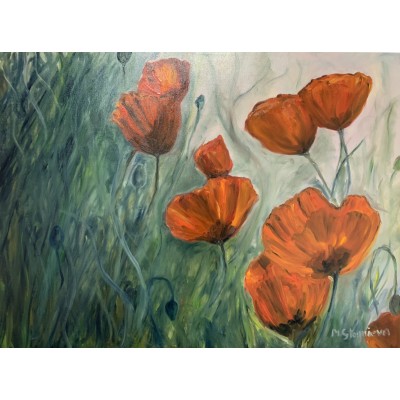 Interior oil painting