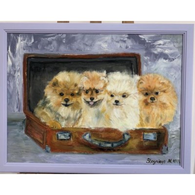 Oil painting "Ready for Paris!"