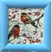 Bullfinches in a Blue Frame - original oil on canvas 20 x 20 cm - Marina Stognieva Bullfinches in a Blue Frame - original oil on canvas 20 x 20 cm - Marina Stognieva