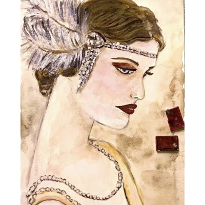 Girl in 1920s Style – Elegance and Freedom in Marina Stognieva’s Art