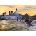 Venice - buy oil painting, sunset in Venice, grand canal, gondola Venice - buy oil painting, sunset in Venice, grand canal, gondola