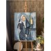 Erotic painting "Slutty nun" is available as an order, original