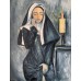Erotic painting "Slutty nun" is available as an order, original Erotic painting "Slutty nun" is available as an order, original