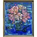 Peonies on a blue background, original, acrylic painting on canvas 50 * 60 cm, framed Peonies on a blue background, original, acrylic painting on canvas 50 * 60 cm, framed