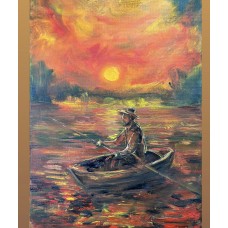Ukrainian Fisherman at Sunset – Original Oil Painting on Canvas, 21×30 cm |artist Marina Stognieva Ukrainian Fisherman at Sunset – Original Oil Painting on Canvas, 21×30 cm |artist Marina Stognieva