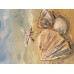 Original Acrylic Painting ‘Seashells and a Pearl’ by Marina Stognieva