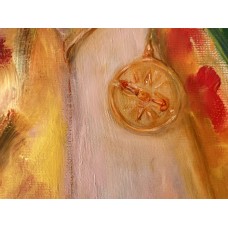 The Observer - an oil painting on canvas, full of metaphorical images and mysterious signs.