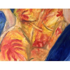 The Observer - an oil painting on canvas, full of metaphorical images and mysterious signs.