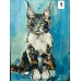 Cats - Original Oil Painting on Paper, Choose Yours! Scroll through the photos, various sketches in A4 size Cats - Original Oil Painting on Paper, Choose Yours! Scroll through the photos, various sketches in A4 size