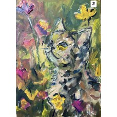 Cats - Original Oil Painting on Paper, Choose Yours! Scroll through the photos, various sketches in A4 size