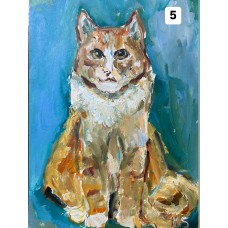Cats - Original Oil Painting on Paper, Choose Yours! Scroll through the photos, various sketches in A4 size