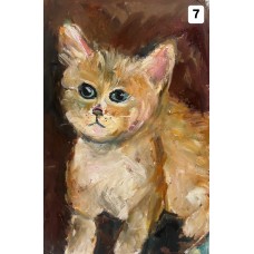 Cats - Original Oil Painting on Paper, Choose Yours! Scroll through the photos, various sketches in A4 size