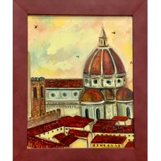 Florence – Original Oil Painting on Canvas, Framed | artist Marina Stognieva