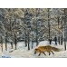 Winter landscape oil painting on canvas Winter landscape oil painting on canvas