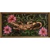 Buy oil painting - Lizard, flowers