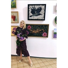 Original Exclusive Art object on canvas 100 * 50 cm, oil, acrylic, sculpting. "Lizard"