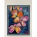Bright flowers and a butterfly - Original oil painting from the artist Stognieva Marina