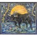 buy oil painting - a girl galloping on a bull along the star trek
