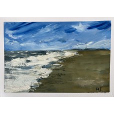 North Sea - Original Oil Seascape Painting, 21 × 30 cm North Sea - Original Oil Seascape Painting, 21 × 30 cm