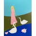 A walk with swans - original painting, modern art - available to order. Artist Marina Stognieva A walk with swans - original painting, modern art - available to order. Artist Marina Stognieva