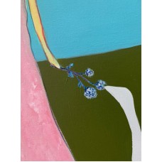 The girl and the swans - modern art, original painting on canvas 75*95 cm. The painting is available to order