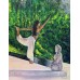  “Morning Yoga. Garden Silence” - acrylic painting on canvas, 75×95 cm