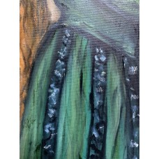 Girl with a fox, original oil painting on canvas 60 * 80 cm, artist Marina Stognieva