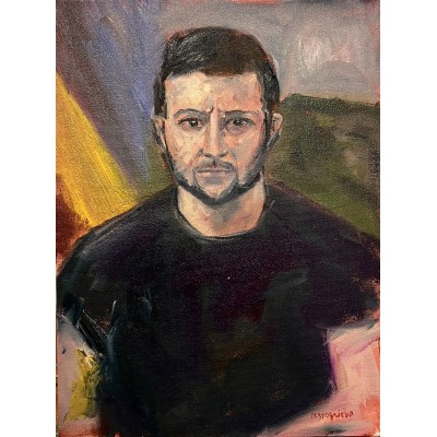 Portrait of President Volodymyr Zelenskyy by Marina Stognieva