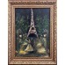 Buy the painting "Paris" with oil paints on canvas, a couple in love dancing near the Eiffel Tower