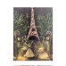 Buy the painting "Paris" with oil paints on canvas, a couple in love dancing near the Eiffel Tower