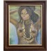 Original oil painting on canvas 20 * 24 naked girl, nude, topless girl