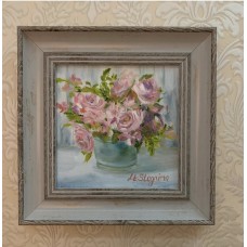 A series of three paintings in the frame "Spring"