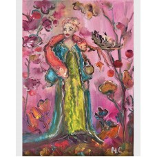 Female Portrait - The Archetype of Ukrainian Autumn  is an original oil painting