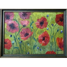 Oil painting "Poppies"