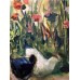 Bird Yard – Original Ukrainian Village Oil Painting by Marina Stognieva