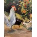 Bird Yard – Original Ukrainian Village Oil Painting by Marina Stognieva