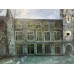 Old castle - interior oil painting on canvas
