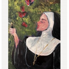 Nuns Tasting Sin is a provocative painting from the "Garden of Sins" series