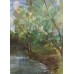 Summer on the Aidar River – Original Acrylic Landscape Painting