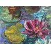 Dance of Water Lilies – acrylic painting on canvas 40 × 40 cm – Marina Stognieva