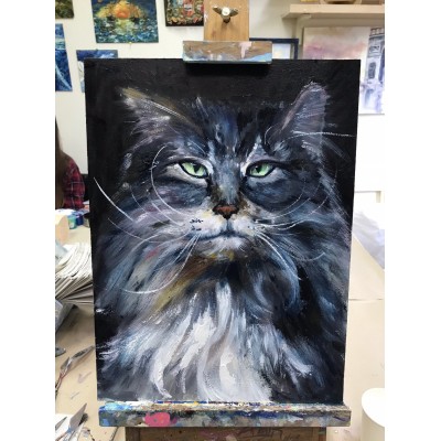 Oil Painting - Cat Herman