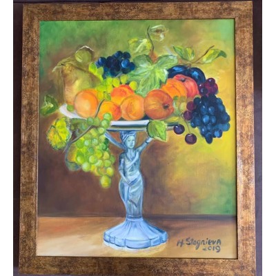 oil painting on canvas "Bowl of abundance"