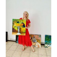 oil painting on canvas "Bowl of abundance"